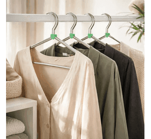 Pack 10 Colgadores Metalicos Para Ropa 45 Cm