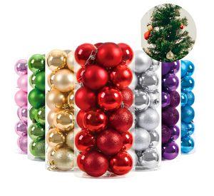 24 Esferas Navideña 8cm Bambalinas Adornos Arbolito Navidad
