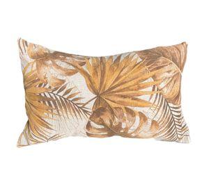 Funda Cojin Decorativo Diseño Monstera Otoño 60x40