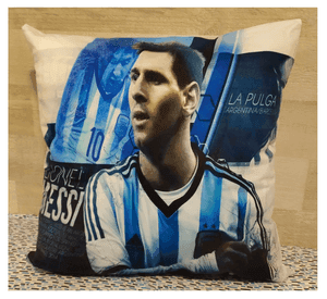 Cojín Felpa 45x45 De Lionel Messi Extra Suave Barcelona FC