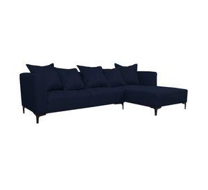 Seccional Cordelia Chenille Tipo Lino Azul
