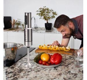 LICUADORA PROCESADORA MANO POTENCIA 400W PORTATIL COCINA LAU