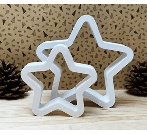 Adorno navidad - Estrellas (pack 2 un)