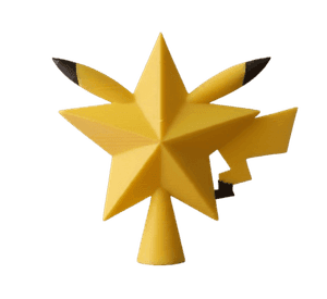 Adorno de Navidad - Estrella de Árbol Pikachu