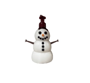 Funda para Jabón Muñeco de Nieves
