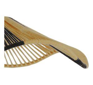 Lámpara Colgante Techo Bicolor Japonés Tejida 40cm Jhn