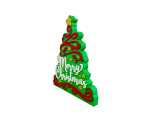 Letrero Navideño de Árbol