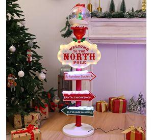 Adorno De Navidad Señal Navideña Welcome To The North Pole