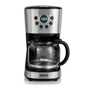 Cafetera Electrica 1.8L 900W Jarra De Vidrio Th-141 Thomas