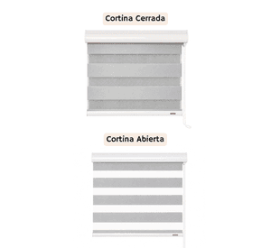 Cortina Roller Duo 180x160 Gris