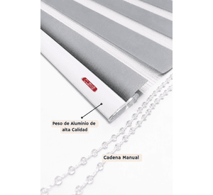 Cortina Roller Duo 105x120 Gris