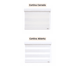 Cortina Roller Duo 090x220 Perla
