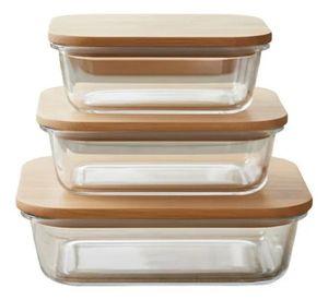 Juego 3 Contenedor Organizador Frescura Cocina Moderna Jhn