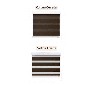 Cortina Roller Duo 150x180 Cafe