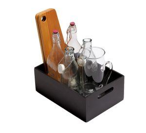 Caja Bambú Negro hbt Tamaño S 29x19x13 cm