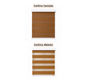 Cortina Roller Duo 150x220 Madera