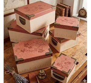 Cajas Organizadoras Set De 6 Decorativas