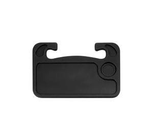 Mesa bandeja para volante de auto, comida o escritorio, color negro