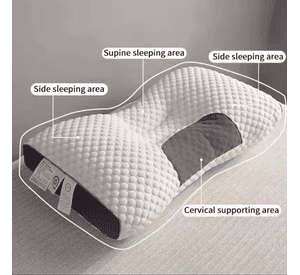 Almohada Ergonómica 3D Ortopédica – Soporte para Cuello y Cervical
