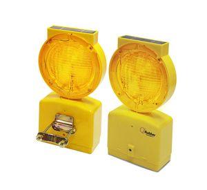 Lámpara Solar Destellante Ambar (amarilla) Qrubber