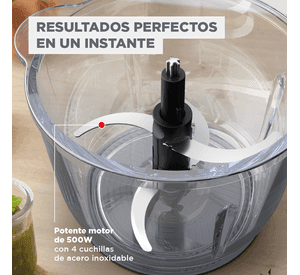 Picadora bowl de vidrio XXL 2L 500W Moulinex