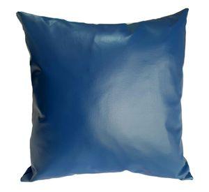 Cojin Decorativo EcoCuero Azul 60x60 Relleno