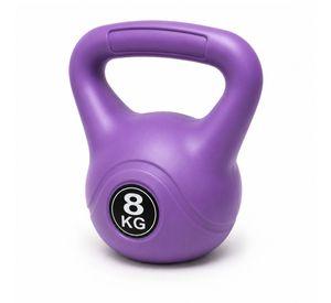 Pesa Rusa Kettlebell 8 Kg de Cemento con Recubrimiento en PE