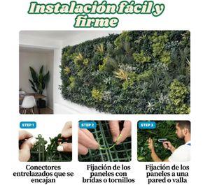 Jardín Muro vertical artificial A palmeta Plantas 60x40 cm