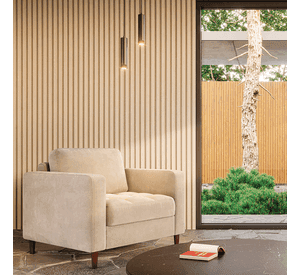 Wall Panel WPC Decorativo Haya Beige 240x16 22mm Caja 10 Unids