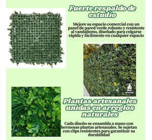 Jardín Muro Vertical Artificial C palmeta Plantas 60x40 cm