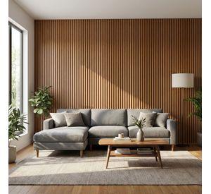 Wall Panel Café Claro 240x16 cm 3.84 m² (10 Paneles)