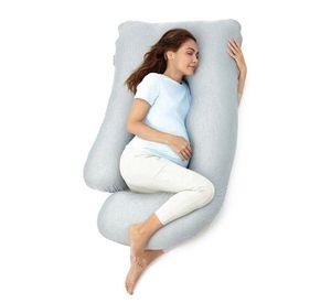 Almohada de Embarazo forma de U con Tela Refrescante Momcozy