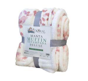 Mantas Muffin estampada 127x152 cm