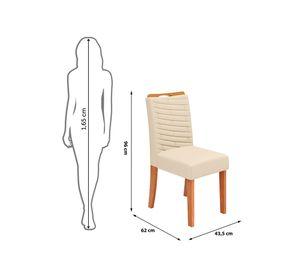 Juego comedor 6 sillas Dulce Julia 80x180x90 cm