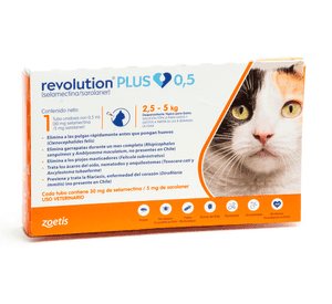 Revolution Plus - 0.50 ML Gato (2,5 - 5,0 KG)
