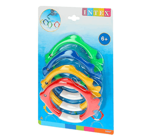 Juego Piscina 4 Anillos de Pez Bajo el Agua Fish