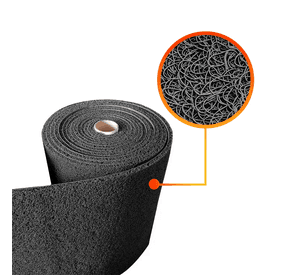 Piso PVC limpiapiés 1.20mt x 12mts Gris QRubber