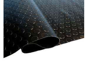 Piso Goma Antideslizante Estoperol Negro 1.30x20mts QRubber