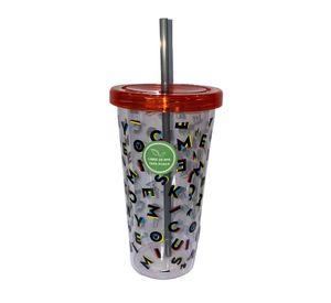 VASO SIMPLE C/BOMBILLA MICKEY 680ML.
