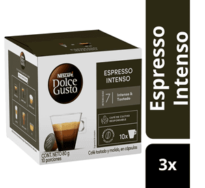 Pack 3 Café NESCAFÉ DOLCE GUSTO® Espresso Intenso 10 Cápsulas