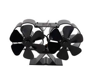 Ventilador Estufa A Leña 6 Aspas Chimenea Sin Electricidad 11 Cm