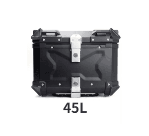 Maletero Moto Aluminio Negro 45 LT