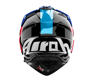 Casco para moto Airoh Bandit Tune Azul Rojo Brillo