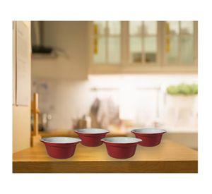 Pack 4 Fuentes de Cerámica p/horno tipo Gres-R-0006-BL-RJ