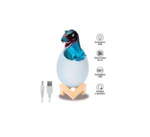 Lampara Dinosaurio Huevos Recargable Multicolor