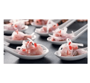 Pack 50 Cucharas De Ceramica Ceviche Aperitivo Para Coctel