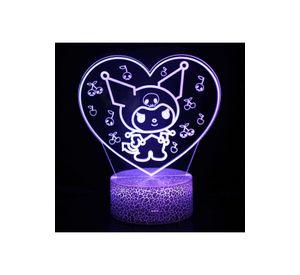 Lampara 3D Kuromi Onegai My Melody Kawaii