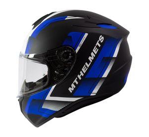 Casco De Moto Mt Helmets Targo Ivy D7 Azul Mate