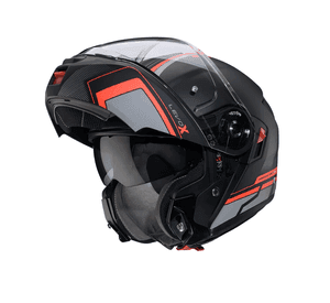 Casco para moto Caberg Levo X Elite Matt Back/Grey/Red Fluor