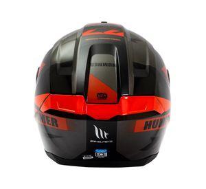 Casco De Moto Mt Helmets Hummer Quo B5 Rojo Brillo + Regalo